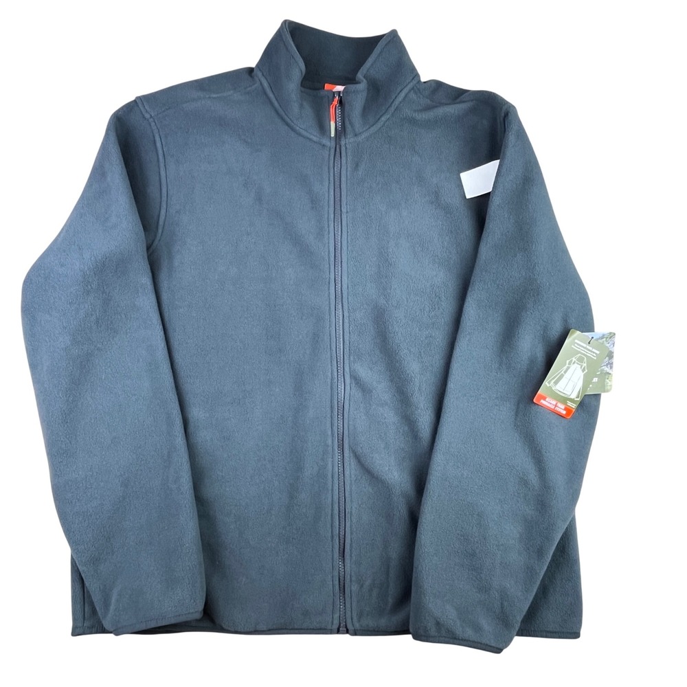 Ozark Trail Fleece Jacket Mens XL Greystone Polar Full Zip Pinnacle System NWT